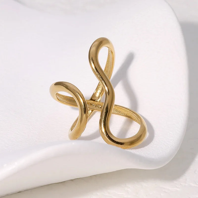 Bague Ouverte Personnalité — Plaquée Or 18K PVD