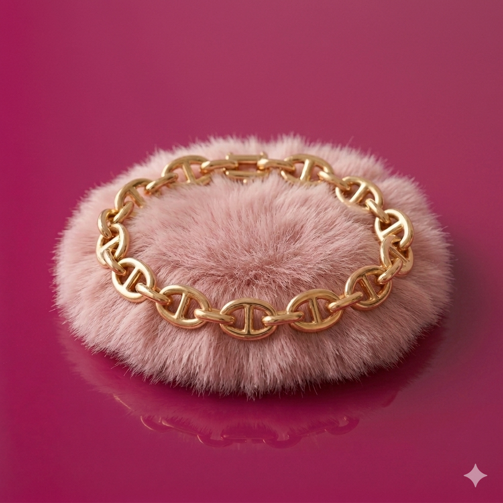 Bracelet Chaîne Dorée — Acier 316L