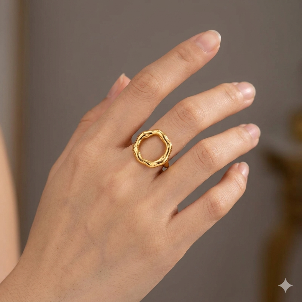 Bague Texturée Fondue