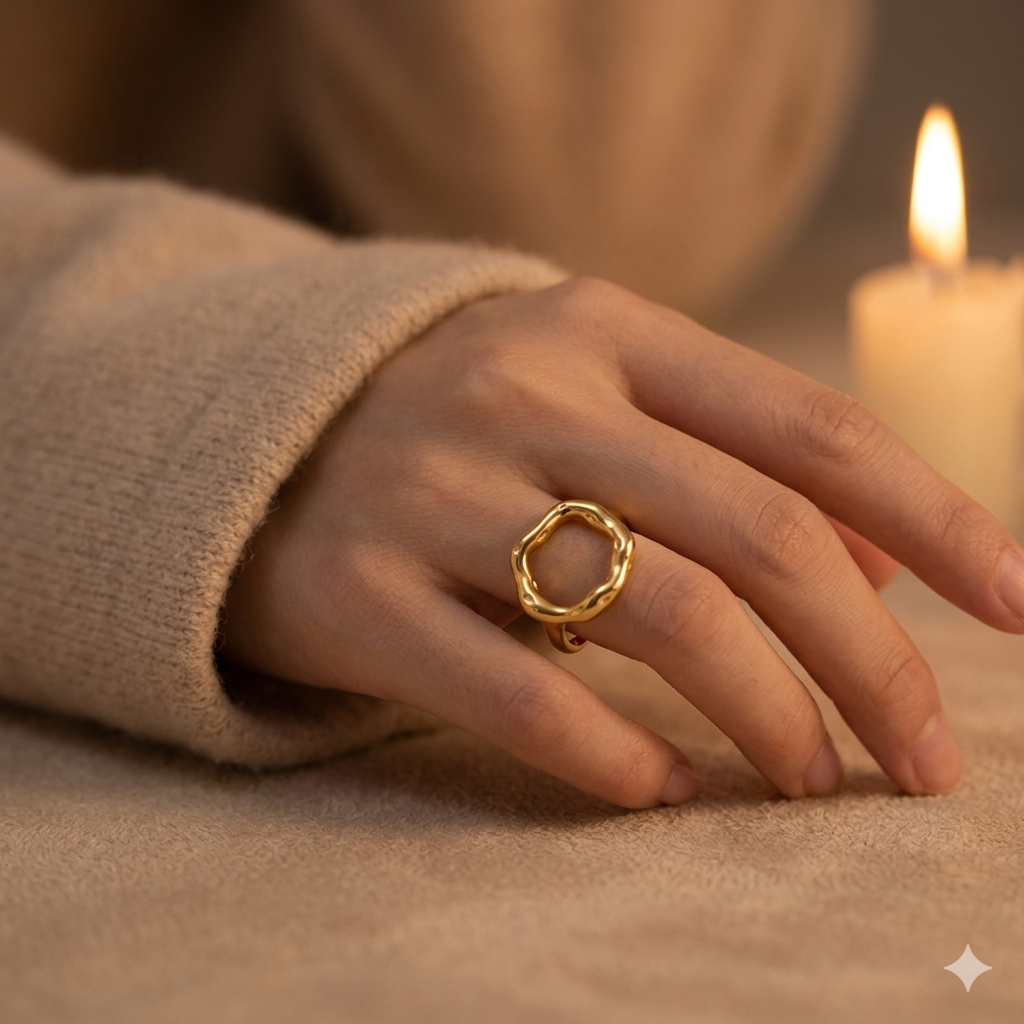 Bague Texturée Fondue