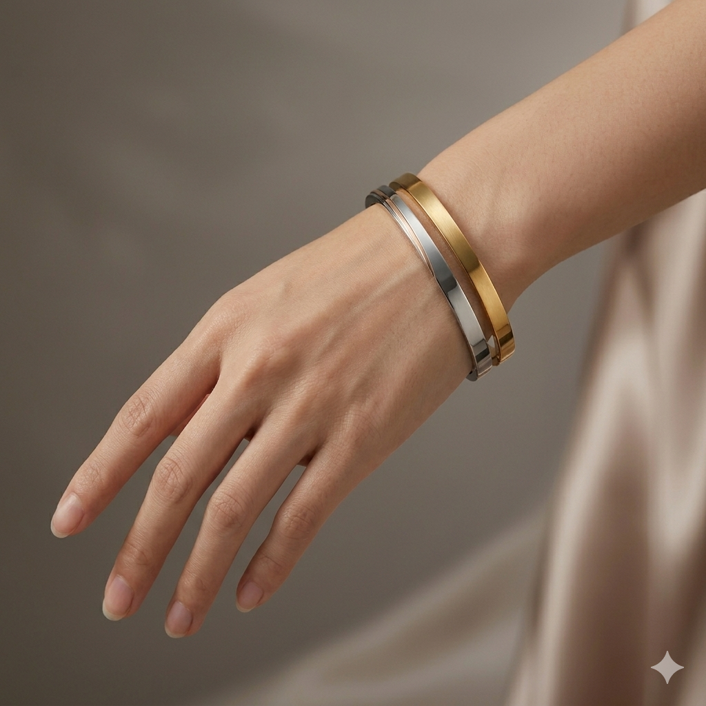 Bracelet Boucle Ouverte Élargi