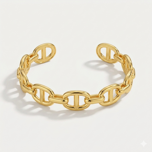 Bracelet Chaîne Dorée — Acier 316L