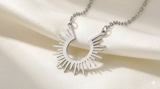 Collier Pendentif Géométrique Doré