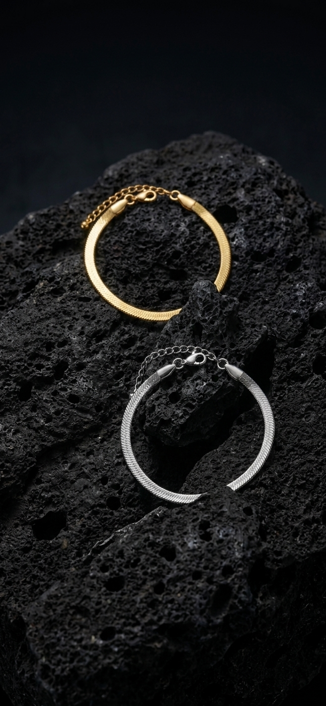 Bracelet Chaîne Serpent Élégant — Acier 316L