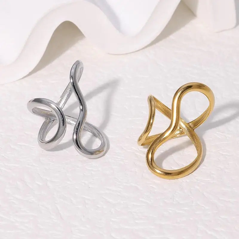 Bague Ouverte Personnalité — Plaquée Or 18K PVD