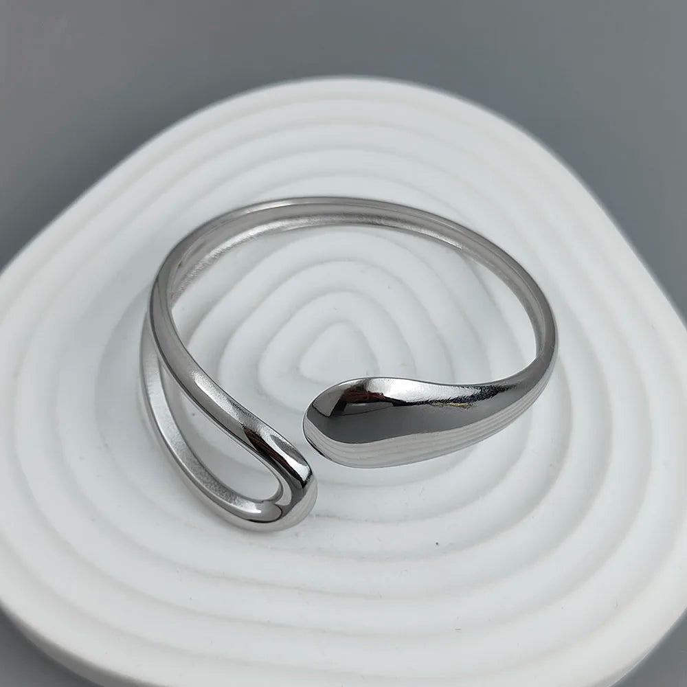 Bracelet Goutte d'Eau Plaqué Or 18K — Acier Inoxydable