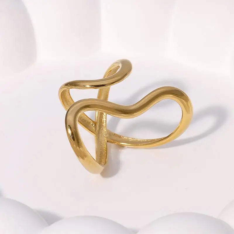 Bague Ouverte Personnalité — Plaquée Or 18K PVD